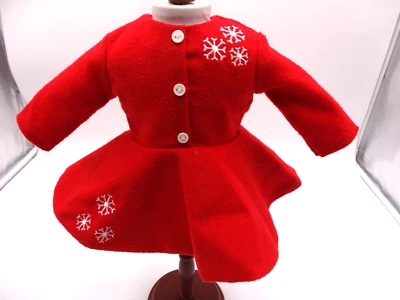 American Girl Doll MARYELLEN Ice Skating Outfit  red Skating Dress Only 2015 - Image 1 of 4