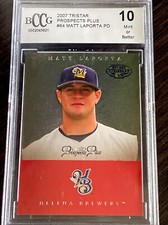 2007 TRISTAR PROSPECTS PLUS MATT LAPORTA BCCG MINT 10