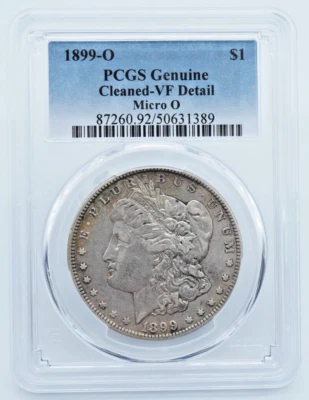 1899-O Morgan Silver $1 Dollar PCGS Genuine VF Detail Micro O - U705 - Image 1 of 4