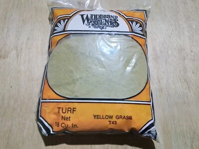 WOODLAND SCENICS HO REF T43. ACCESSOIRE DECO DIORAMA. HERBE JAUNE. BLISTER - Photo 1/3