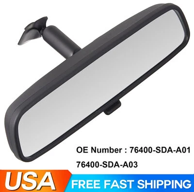 New For 2006-2011 Honda Civic 2dr/4dr Interior Rear View Mirror 76400-SDA-A03 Foto 1 de 4