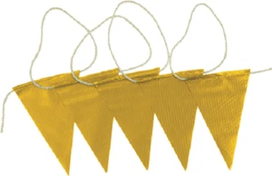 Prosafe SAFETY BUNTING FLAG 30m Roll, White Nylon Rope, UV Stabilised YELLOW - Picture 1 of 1
