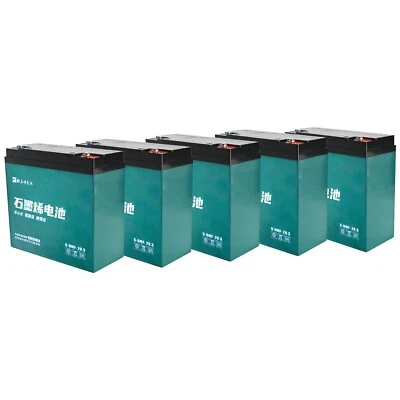 5pc 12V 20Ah 6-DZM-20 6-DZF Battery for Wheelchair Go Kart Golf Cart E Bike ATV - Image 1 of 4