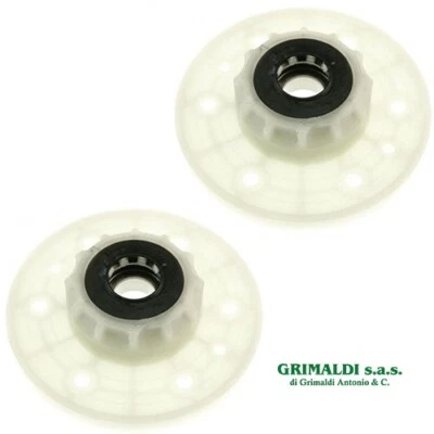 2 PEZZI MOZZO CUSCINETTO LAVATRICE CARICO ALTO CANDY HOOVER 43011931 ORIGINALE