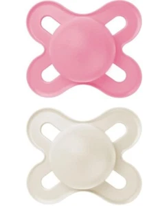 MAM Original Soothers Pacifiers 0-2 Months, 2 Pack – Baby Night Glow Dummies - Picture 1 of 8