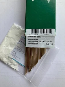silver solder kit Brazetec 5507 (55%ag) 5 rods x 1.5mm x 500mm plus flux - Picture 1 of 1