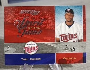 Torii Hunter 2003 Donruss Studio Spirit of the Game /1250 #SG-6 Minnesota Twins - Picture 1 of 2