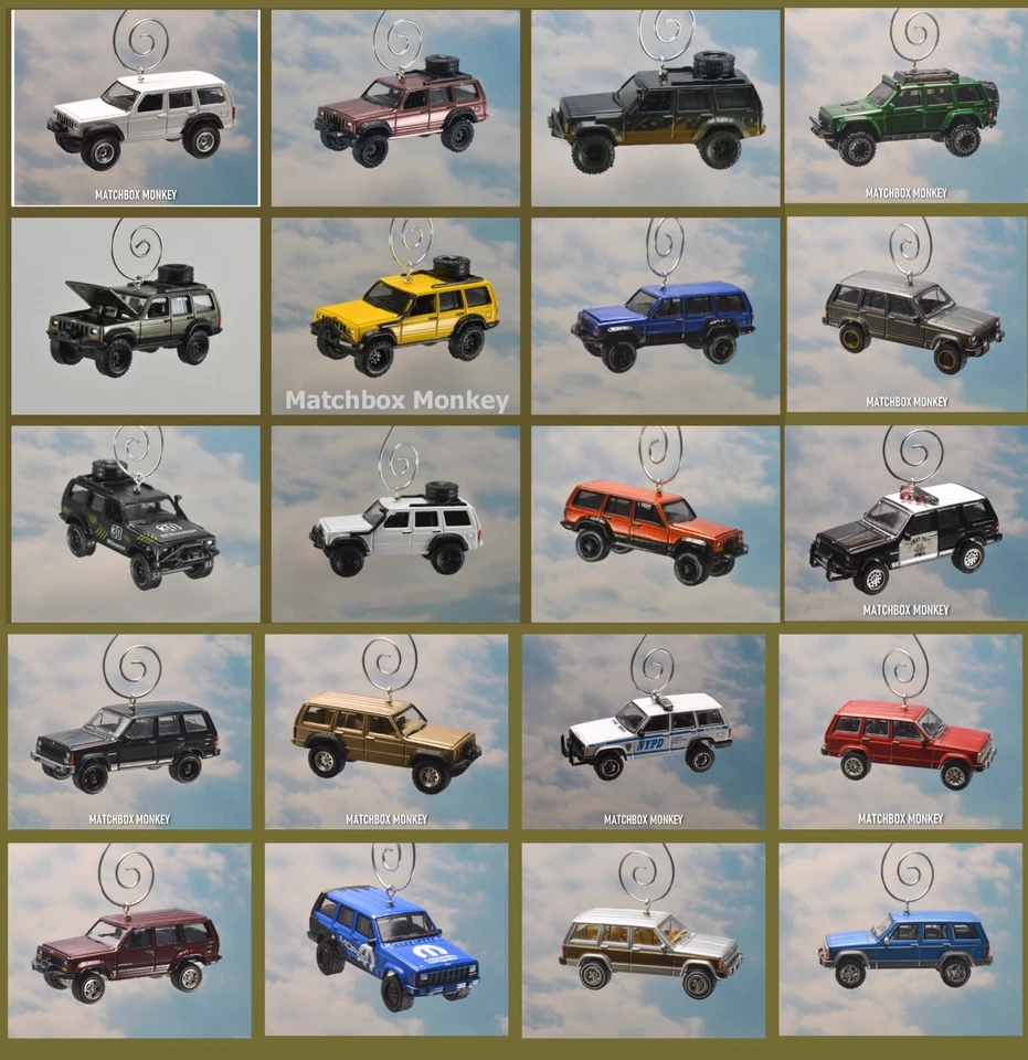 Vintage Style Custom Jeep Cherokee XJ Christmas Ornament Adorno '94 '95 '96 '86 - Image 1 of 1