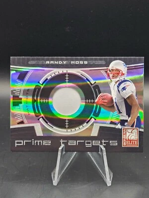 2008 DONRUSS ELITE RANDY MOSS PRIME TARGETS PATCH /50 PATRIOTS - Image 1 of 4