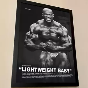 Ronnie Coleman, Lightweight Baby Poster Bodybuilder Mr. Olympia Gym Motivation - Picture 1 of 5