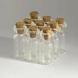 14x30mm Tiny Wholesale Cork bottle Vials 2ml 50-200 pieces Bottle Vial Small - Photo 1 sur 1