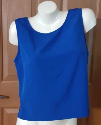 Koret 蓝色背心大圆领 Misses 尺寸 8 全新无标签 — 第 1/4 张图片