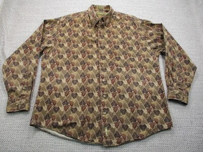 Natural Issue Shirt Mens XLT Button Up Long Sleeve Leaves Casual Dad - Image 1 of 4