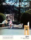 Benson & Hedges Cigarette Ad #17 Rare 1983 Vintage Out Of Print 