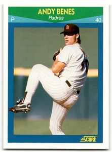 1990 SCORE RISING STARS ANDY BENES RC SAN DIEGO PADRES #69