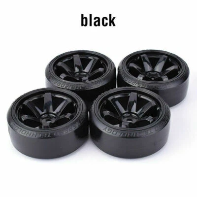 4x Hard Pattern Tyre Drift Tires Wheels 12mm Hex for HPI HSP 1:10 RC Racing Car - Image 1 of 4