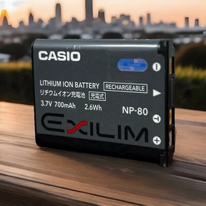 Casio NP-80 Digital Camera Battery EX-Z1 Z2 Z270 Z280 Z550 Z19 Z33 S5 S9 NP-82 - Picture 1 of 1
