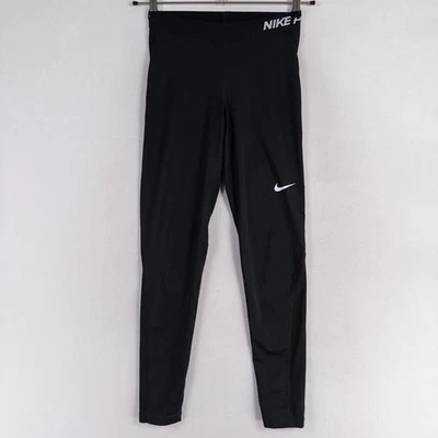 Nike Pro Cool Athletic Leggings Womens Sz Medium Black Style 725477 Fitness - Image 1 of 4