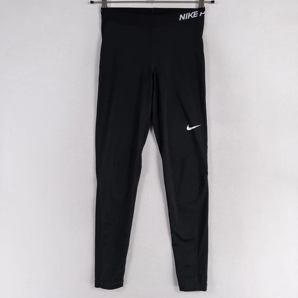 Nike Pro Cool Athletic Leggings Womens Sz Medium Black Style 725477 Fitness - Image 1 of 4