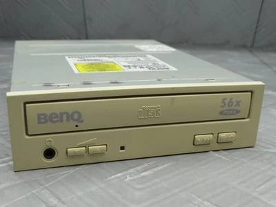 BENQ 656A Internal CD Rom Drive IDE 56X AUX Port Volume Control Buttons Beige - Image 1 of 4