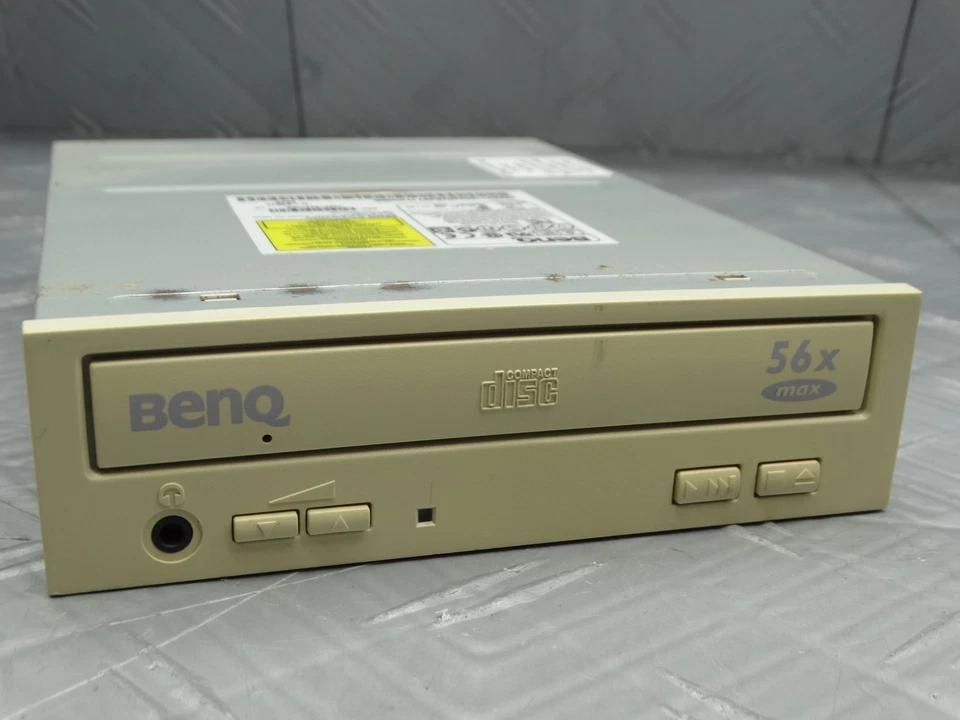 BENQ 656A Internal CD Rom Drive IDE 56X AUX Port Volume Control Buttons Beige - Image 1 of 4