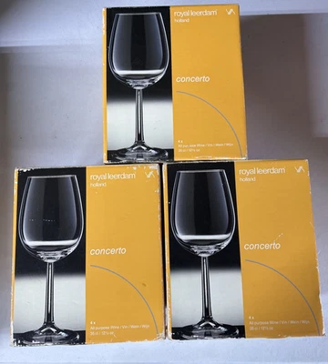 Copas de vino multiusos Royal Leerdam. Lote de 12. 12,5 oz. Cristal sin plomo Foto 1 de 4