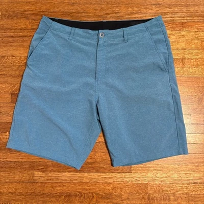 Volcom Surf N Turf Mix Heather Blue Hybrid Shorts Mens Size 32 - Image 1 of 4