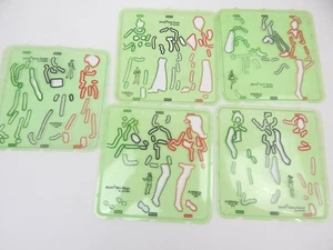Lote 8C De Colección Mattel Barbie Picture Maker Moda Plantillas 5 Diferentes 1969 - Imagen 1 de 4