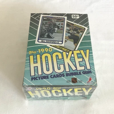 TOPPS 1990 HOCKEY 泡泡胶卡密封盒! — 第 1/4 张图片