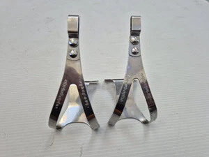 Small/ Medium Christophe Bike Pedal Toe Clips Chrome Made in France 2621838 - Picture 1 of 3