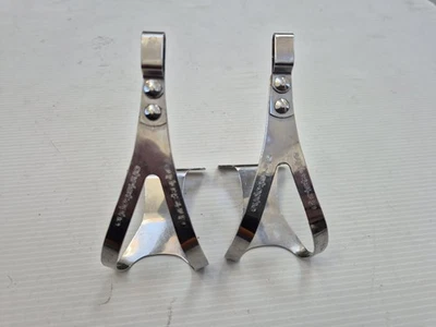 Small/ Medium Christophe Bike Pedal Toe Clips Chrome Made in France 2621838 - Image 1 of 3