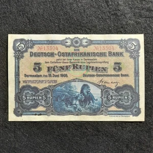 5 Rupien 1905 German East Africa Reproduction Banknote P-1 - Picture 1 of 4