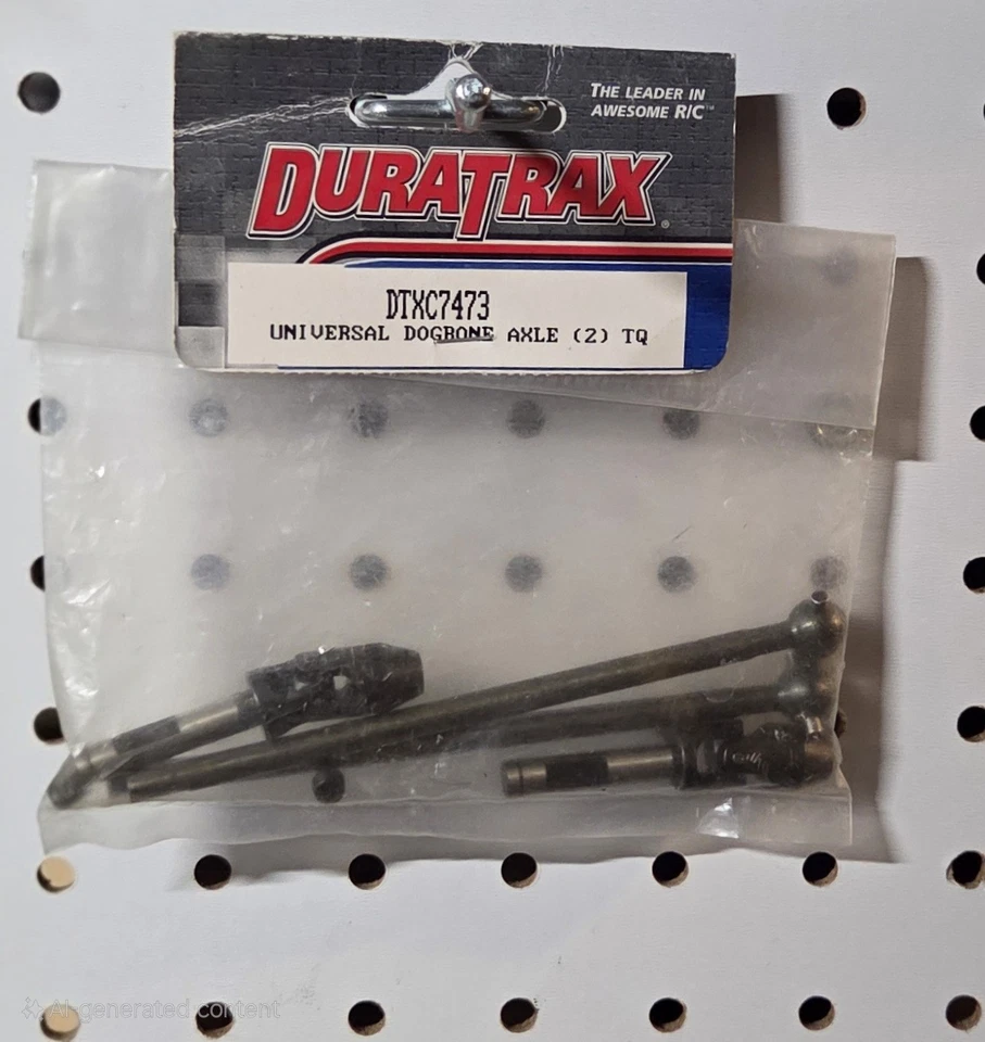 Duratrax DTXC7473 Universal Dogbone Axle (2) Thunder Quake NOS NIP Nitro RC - Image 1 of 1