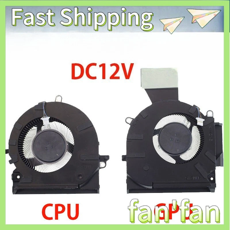 HP OMEN 16-B 16-C  Laptop Fan For TPN-Q265 Q267 M75487-001 M75488-001 M75483-001 - Image 1 of 1