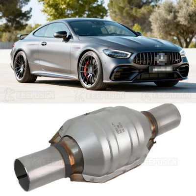 Convertidor catalítico de entrada/salida EPA de 2,0" de acero inoxidable para Mercedes-Benz AMG Foto 1 de 4