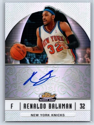 2006-07 Finest #93 Renaldo Balkman Rookie Autographs Refractors Knicks - Image 1 of 2