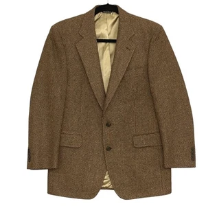 Giacca uomo Joseph & Feiss 44L marrone tweed lana blazer cappotto sportivo classico preppy - Foto 1 di 17