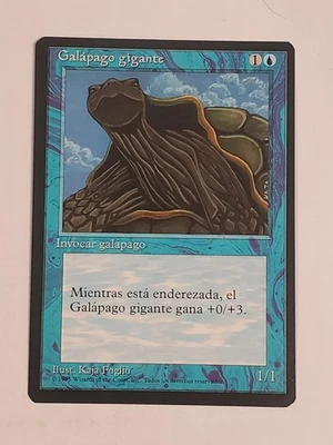 MTG Giant Tortoise (Spanish 4th Edition (BB)/Blue/C) - BGM - Image 1 of 2