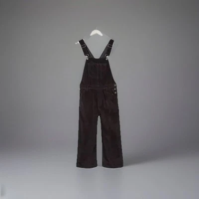 FatFace  black Bib and Brace Wide leg Clayton  Corduroy dungarees  Black Uk 8 - Image 1 of 4