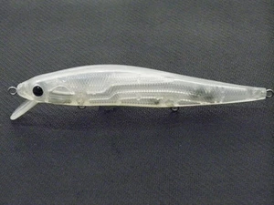 Señuelo de pesca wLure 10 pececillos en blanco cuerpo sin pintar señuelo jerkbait UPM589 - Imagen 1 de 7