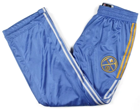 Denver Nuggets Adidas NBA Authentic Team Break Away Warm-Up Pants Size 2XL 34x31 Cover