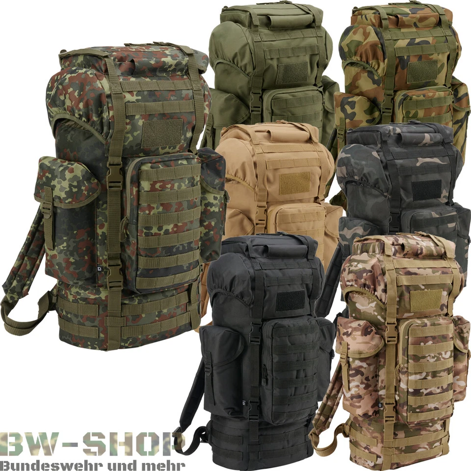 BUNDESWEHR KAMPFRUCKSACK MOLLE 65L BW RUCKSACK ARMY ARMEE OUTDOOR TREKKINGTASCHE - Bild 1 von 1