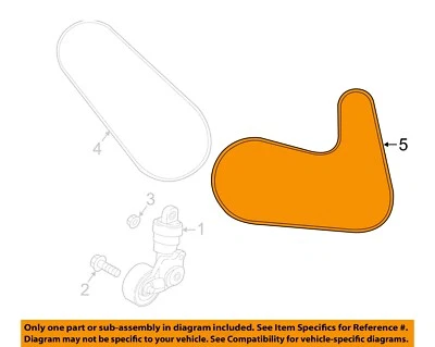 Correa de ventilador de transmisión MAZDA OEM 16-17 MX-5 Miata-Serpentine P30115909C Foto 1 de 2