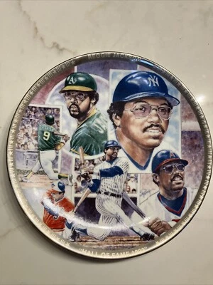 Reggie Jackson ‘93 Sports Impression Platinum Edition Collector Plate# 1606/7500 - Image 1 of 3