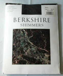 Berkshire Shimmers Strumpfhose schwarz ultra transparent Control Top Strumpfwaren Größe 2 - Bild 1 von 5