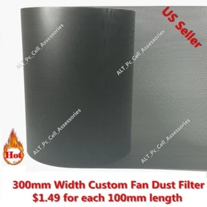 300mm Width Computer PC Dustproof Cooler Fan Custom Case Cover Dust Filter Mesh  - Picture 1 of 3