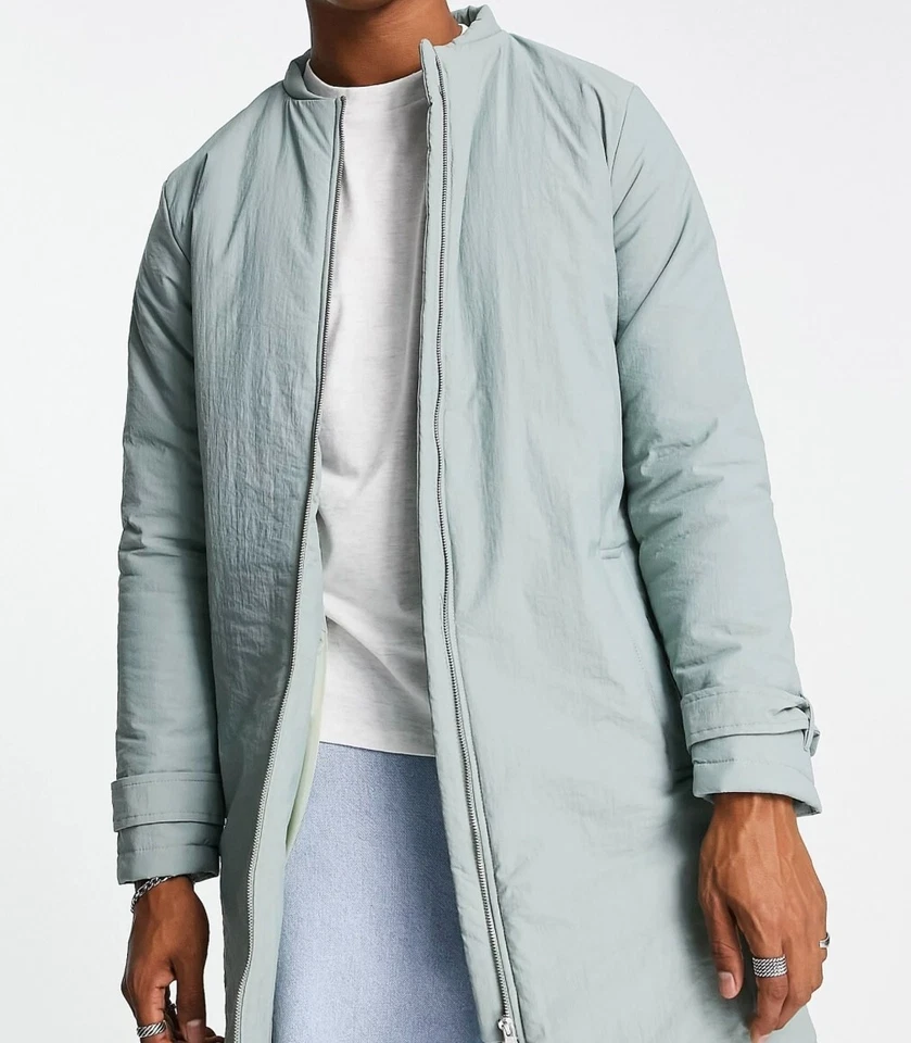 Bolongaro Trevor Hombre’s Chaqueta Cuello Tecnología Trench Verde Nuevo con Etiqueta Foto 1 de 4