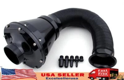 Universal Car Air Filter Cold Closed Intake Systems CIS 70mm Black USA - Image 1 of 4