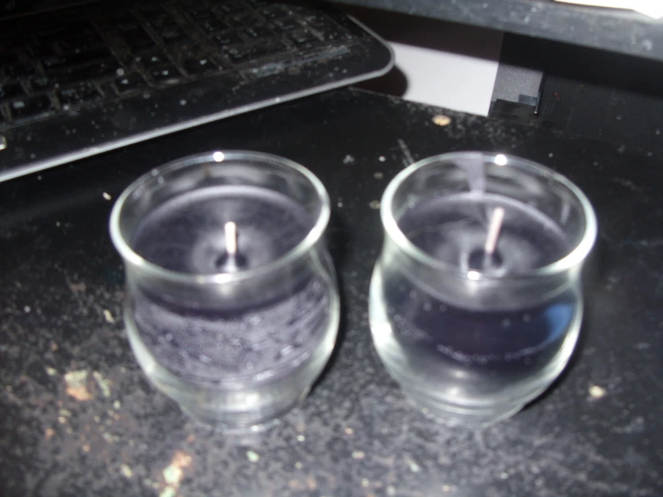 Partylite  SET OF 2 BLACK CHERRY Mini BARREL Jar Candles  VERY RARE - Photo 1/1