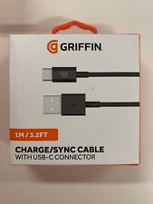 Genuine Griffin 1m Charge Sync Cable with USB-C/USB-A for Samsung S8,S9/Plus